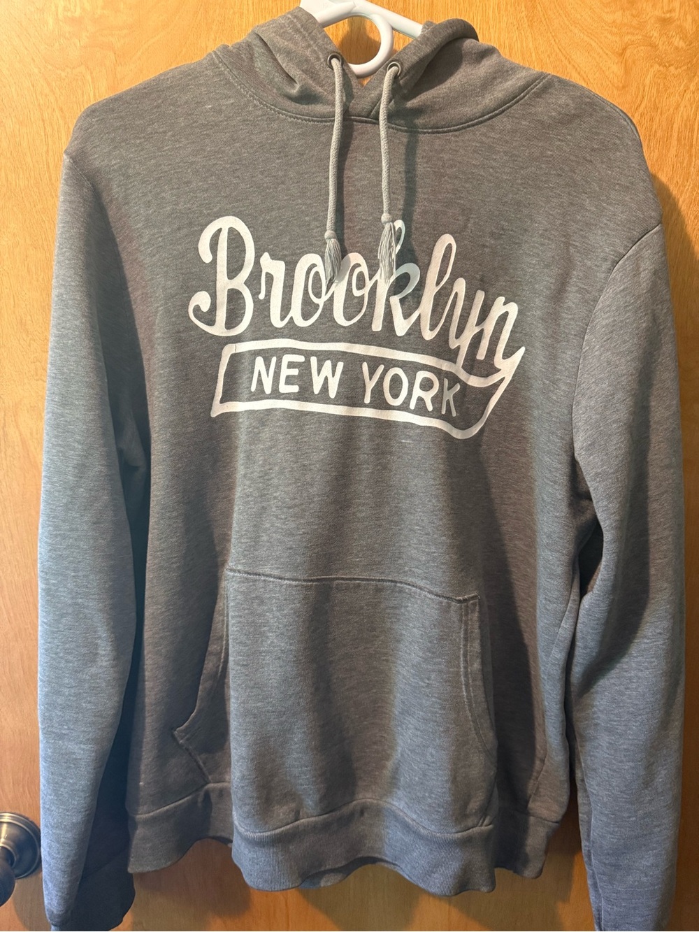 Old Navy Gray Hoodie with 'Brooklyn New York' Script